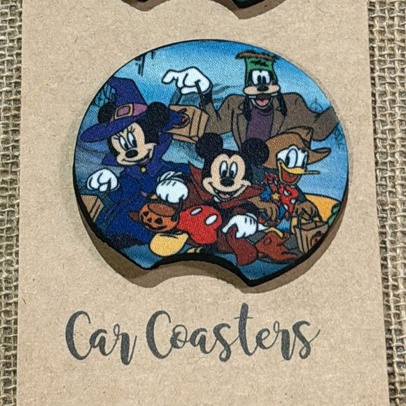 Halloween Fab 5 - Sublimated Neoprene Car Coasters - Picture 3 of 3